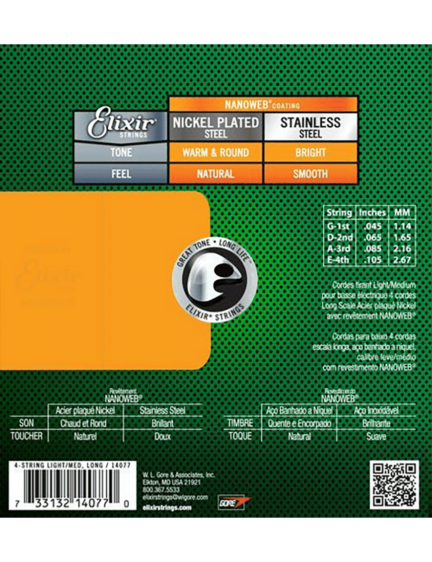 Elixir 14072 Cuerdas Bajo - Imagen 2