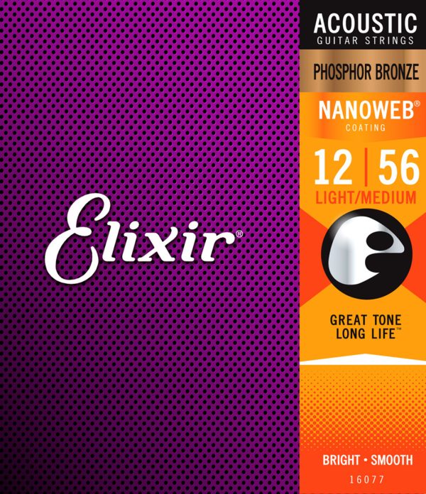 Elixir 16077 Cuerdas Guitarra Acústica