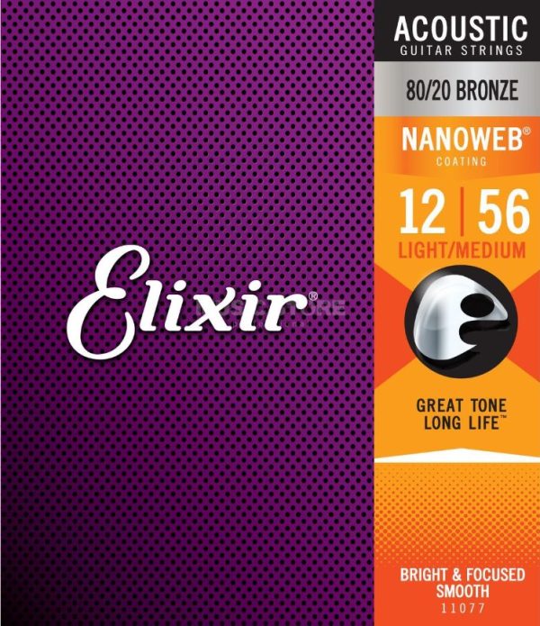 Elixir 11077 Cuerdas Guitarra Acústica