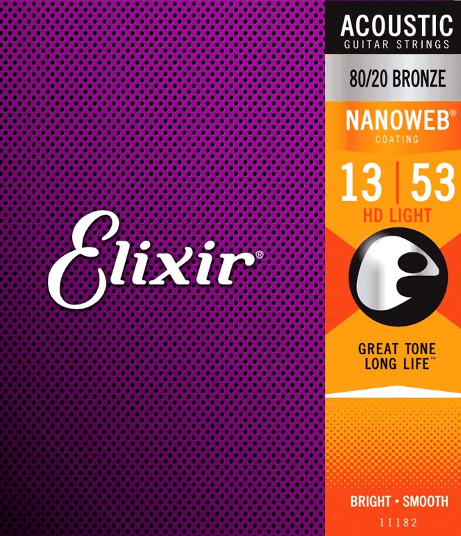 Elixir 11182 Cuerdas Guitarra Acústica
