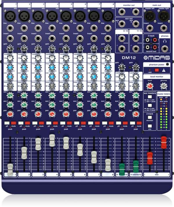 Consola Análoga Midas DM12