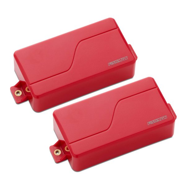Cápsula Fishman Fluence Modern Humbucker de 6 cuerdas Red Plastic