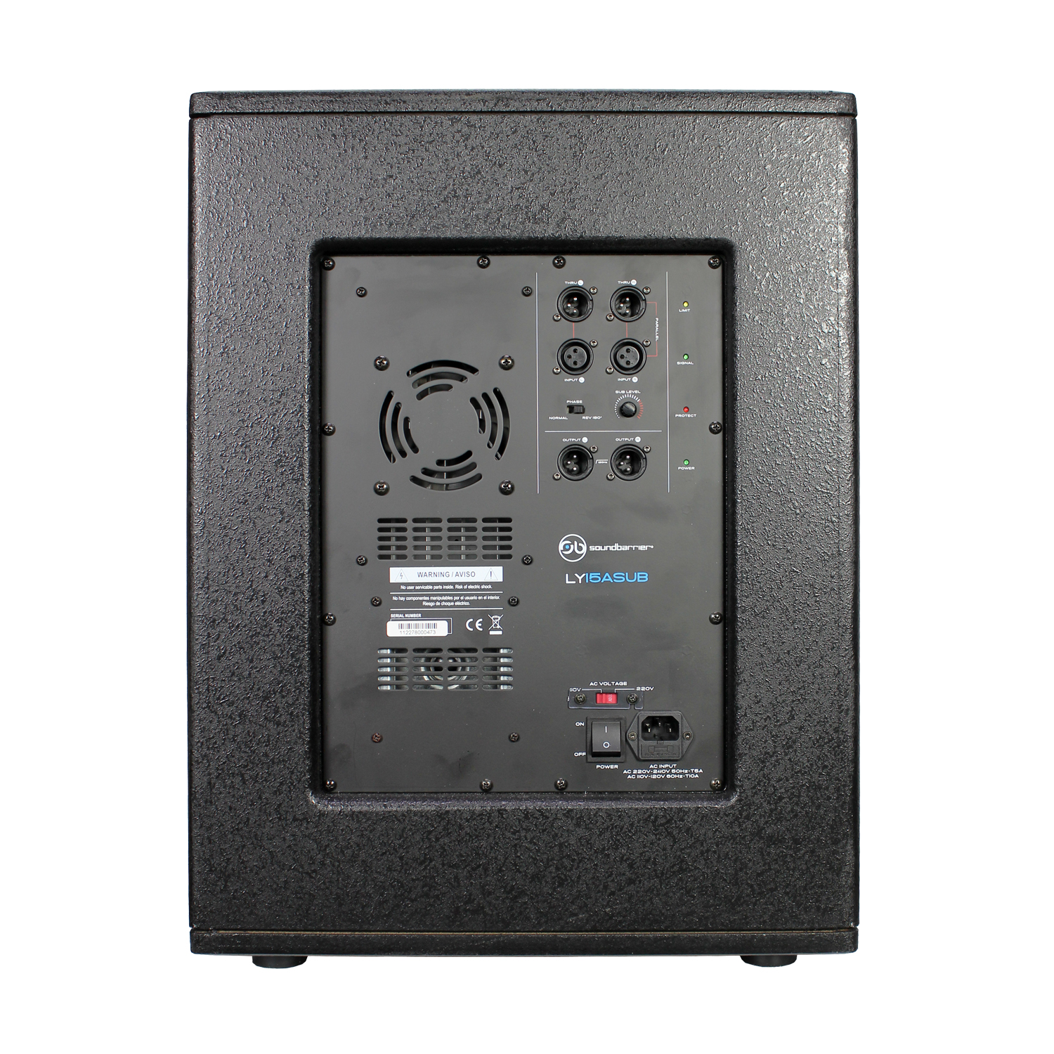 Subwoofer activo de 15" Soundbarrier LY15ASUB - Imagen 3