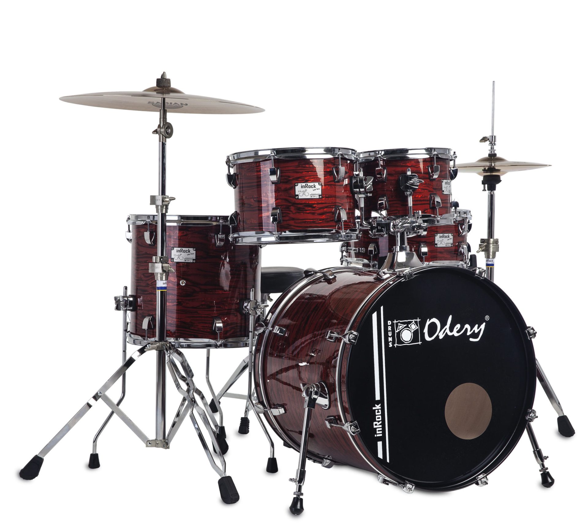 PREVENTA Batería Acústica Odery inRock Bloody Tiger (Bombo 22")
