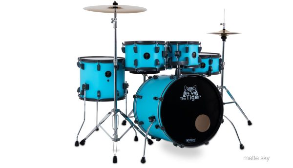 PREVENTA Batería Acústica Odery The Tiger Matte Sky (Bombo 22")