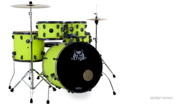 PREVENTA Batería Acústica Odery The Tiger Sicilian Lemon (Bombo 22")